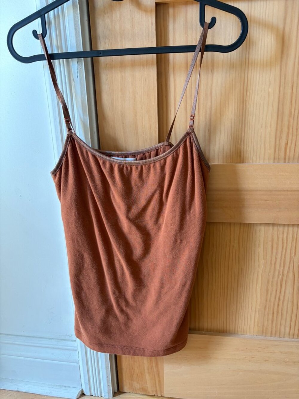 Débardeur marron caramel taille S
